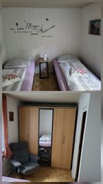 Schlafzimmer 2 bei doppel Belegung Schlafzimmer 2 bei doppel Belegung