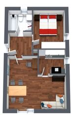 Voll möblierte ausgestatte 2 Zi-Whg für Langzeitaufenth. Bild 2 Voll möblierte ausgestatte 2 Zi-Whg für Langzeitaufenth. Bild 2