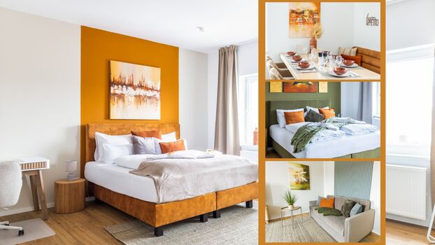 3 Schlafzimmer plus Daybed - Boxspringbetten - 8 Personen Bild 1 3 Schlafzimmer plus Daybed - Boxspringbetten - 8 Personen Bild 1