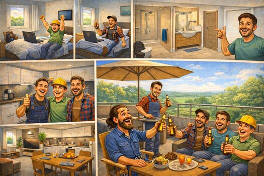 Komplette Wohnungen für 5/6 Pers. nur an Firmen Bremen Obrázok 4 Komplette Wohnungen für 5/6 Pers. nur an Firmen Bremen Obrázok 4