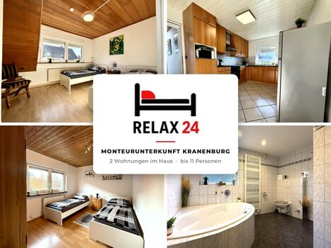 Relax24 Kranenburg-Wyler · 2 Apartments · bis 11 Personen Relax24 Kranenburg-Wyler · 2 Apartments · bis 11 Personen