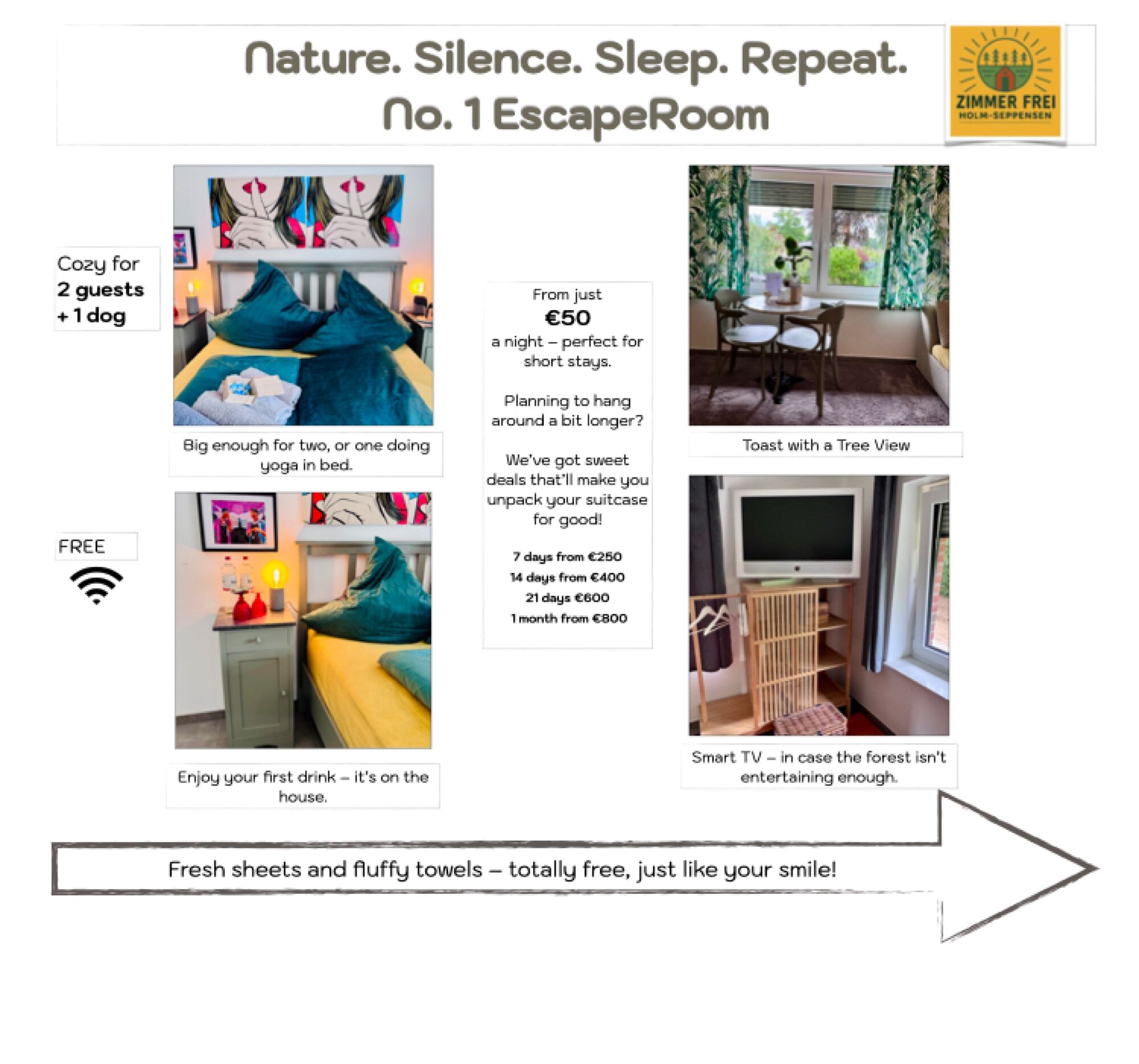 Room 1: max. 2 Personen Room 1: max. 2 Personen