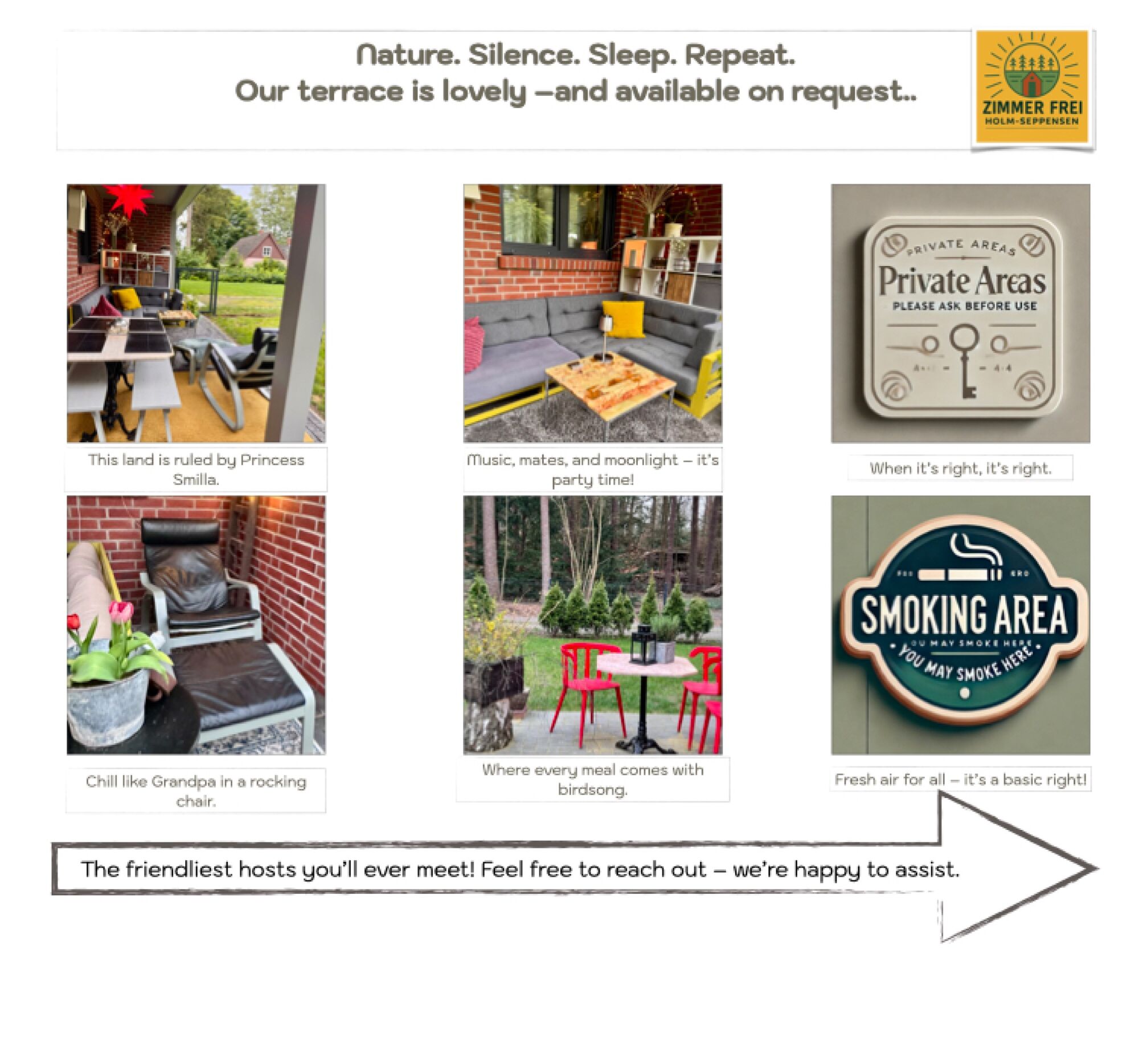 Terrasse | Relaxen | Grillen möglich Terrasse | Relaxen | Grillen möglich