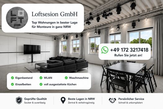 Moderne Unterkunft | Nähe Düsseldorf • Neuss • Krefeld • Viersen | WLAN Moderne Unterkunft | Nähe Düsseldorf • Neuss • Krefeld • Viersen | WLAN