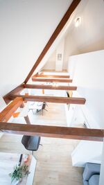 Wohnbereich von oben Wohnbereich von oben