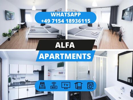 ALFA APARTMENTS / Möglingen nahe Bosch - SOFORT VERFÜGBAR