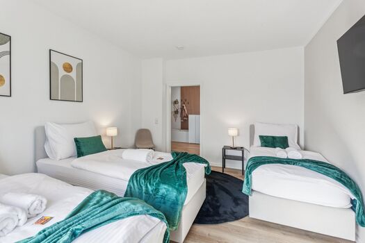 Aparties Homes I 10+ hochwertige Betten I Bielefeld Mitte Obrázok 5
