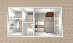 EMAS 1 / Whg. mit 2 Einzelbetten, WLAN, Küche, Waschmaschine Bild 1