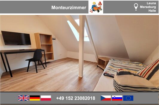 30 moderne Apartments für 2-6 Mann in Leuna und Merseburg