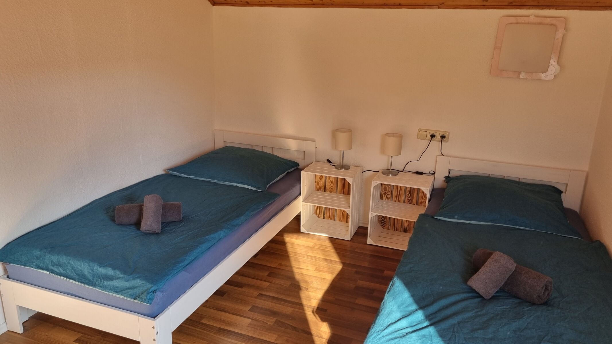 Schlafzimmer mit Einzelbetten