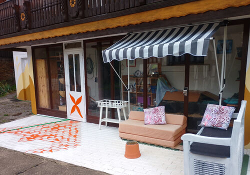 Chill- und Raucher-Ecke