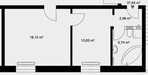 Modernes Studio-Apartment 37 m² Citynah in Mülheim Zdjęcie 10