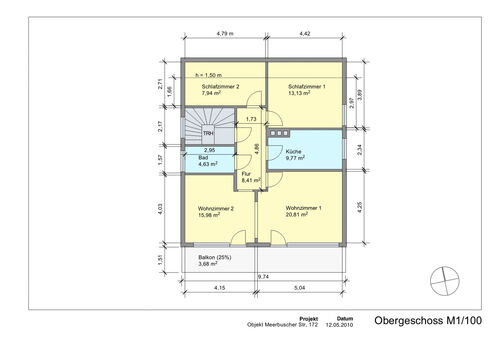 Grundriss FeWo im Obergechoss