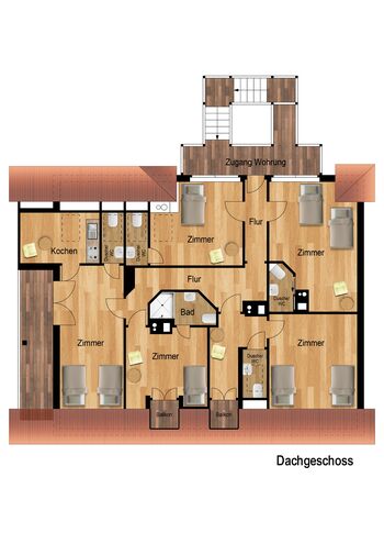 Guestroom v Detmold Obrázok 2