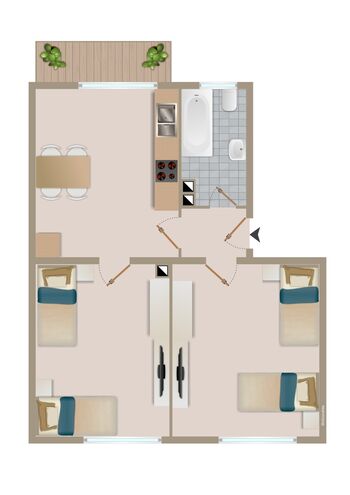 CosyHomes24 (GE09b) • Balkon • Higspeed-Wifi • Stellplatz Zdjęcie 3