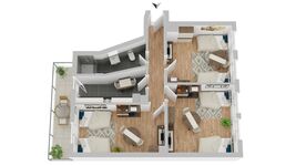 CosyHomes24 (GE09e) • Highspeed Wifi • Balkon • Stellplatz Zdjęcie 3