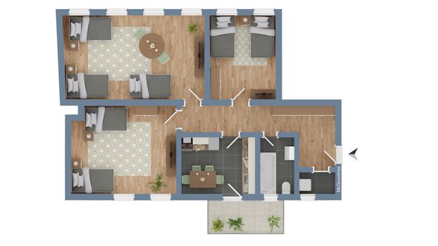 CosyHomes24 (GE10b) • Parkplatz • Balkon • Highspeed Wifi Obrázok 4