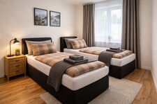 Schlafzimmer 2 mit zwei Einzelbetten