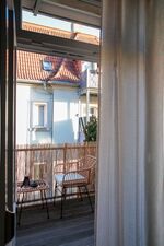 Gemütlicher Balkon - Monteurzimmer Unterkunft Dresden