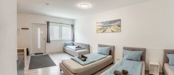 Apartment mit drei Betten für Montageteams