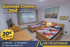 Möblierte Zimmer – WLAN, TV & Parkplätze | Nähe A7 & Flughafen Obrázok 1