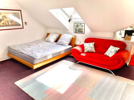 Wohnzimmer Bett Sofa