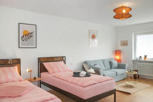 Moderne 3 Zimmer Wohnung bis zu 7 Personen