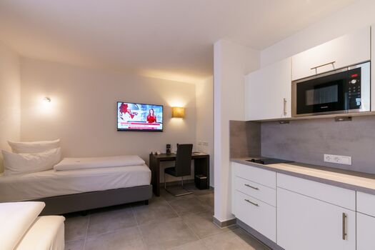 Boardingroom mit eigener Küchenzeile