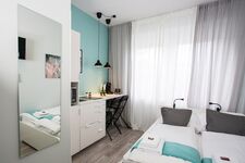 8 Studios mit eigenem Bad, Kitchenette, Waschmaschine, WLan und TV Bild 6