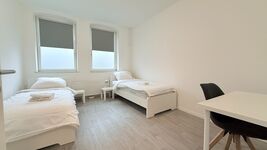 Schlafzimmer mit 2 Einzelbetten