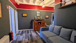 Schlafcouch im Gemeinschaftsbereich