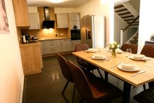 Modernes Ferienhaus bei Lüneburg – Terrasse, Grill Bild 2