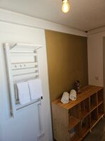 Badezimmer mit Heizkörper