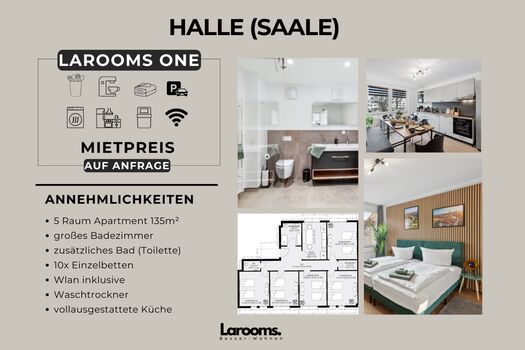 Larooms - 10 Personen /5SZ Smart TV / Einzelbetten / Zentral Obrázok 4