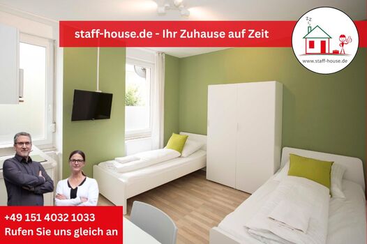 Für 2 Personen, Waschmaschine, Kitchenette, Bad, WLan + zentrumsnah