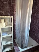 Dusche - Apartment mit Terrasse 
