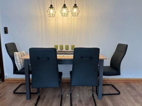 Essbereich im Wohnzimmer