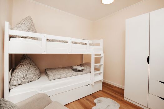 Schlafzimmer mit Hochbett
