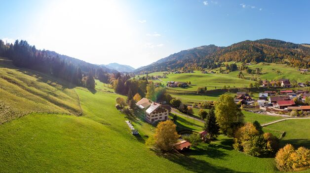 Unser Haus von Oben